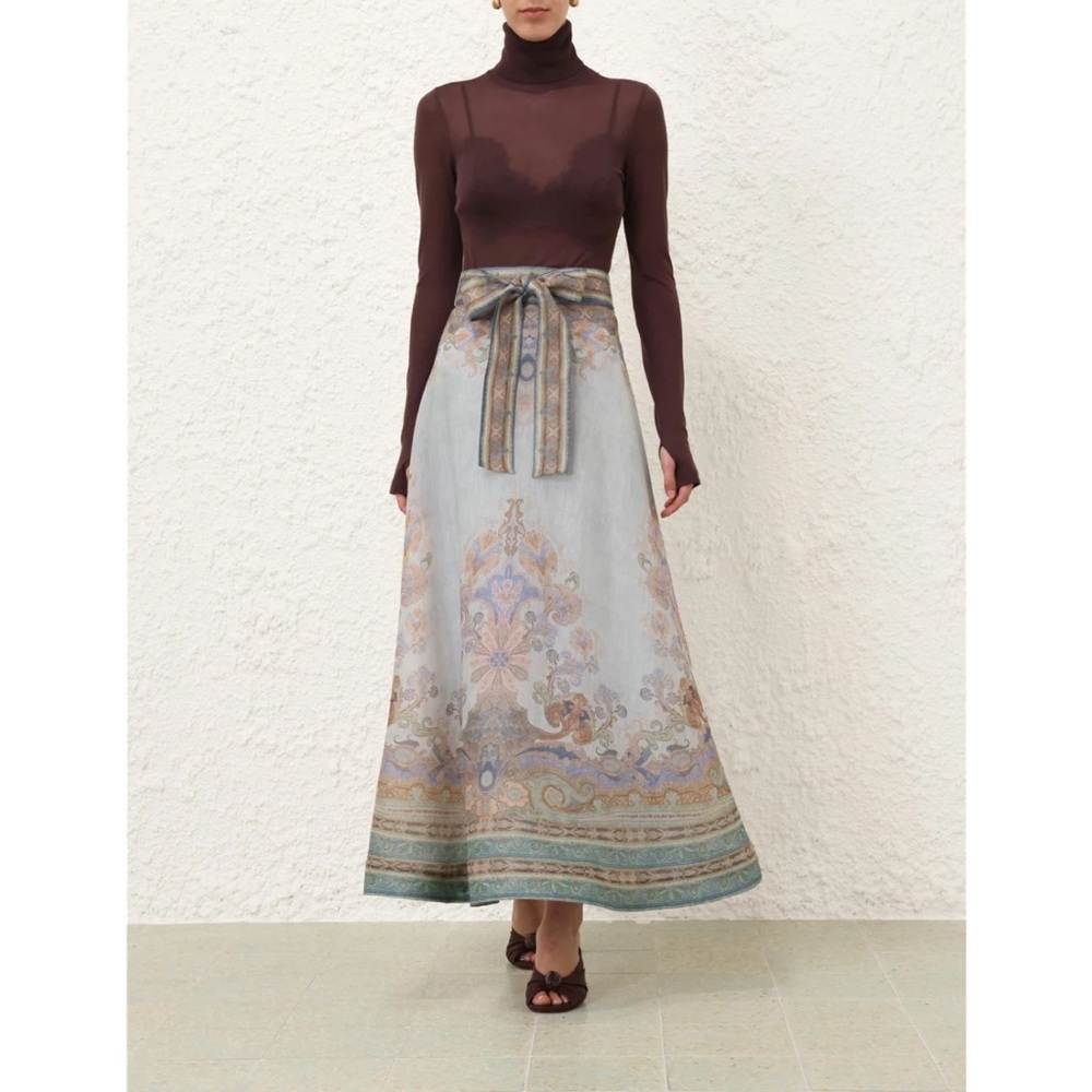 Blue Maxi Skirt